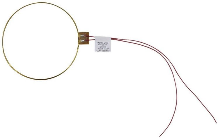 Produktbild: Thermo TECH Polyimid Heizfolie selbstklebend 12V 26W Schutzart IPX4 (&Oslash;) 120mm