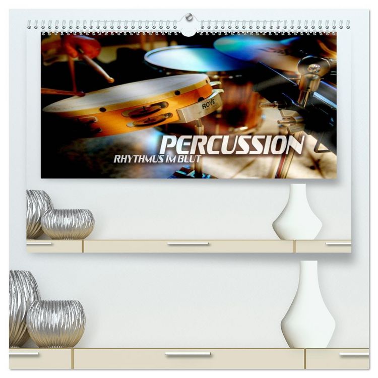 Produktbild: Percussion - Rhythmus im Blut (hochwertiger Premium Wandkalender 2026 DIN A2 quer), Kunstdruck in Hochglanz