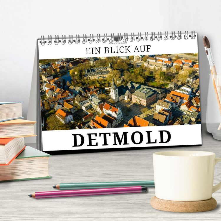 Produktbild: Ein Blick auf Detmold (Tischkalender 2026 DIN A5 quer), CALVENDO Monatskalender