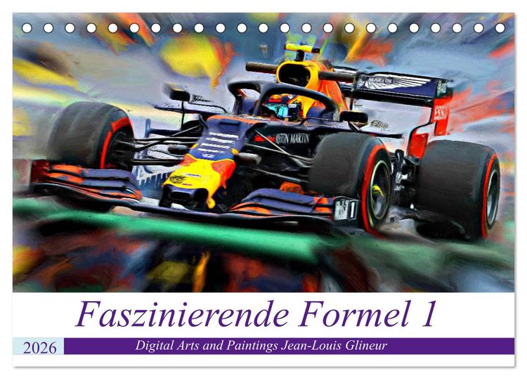 Produktbild: Faszinierende Formel 1 (Tischkalender 2026 DIN A5 quer), CALVENDO Monatskalender