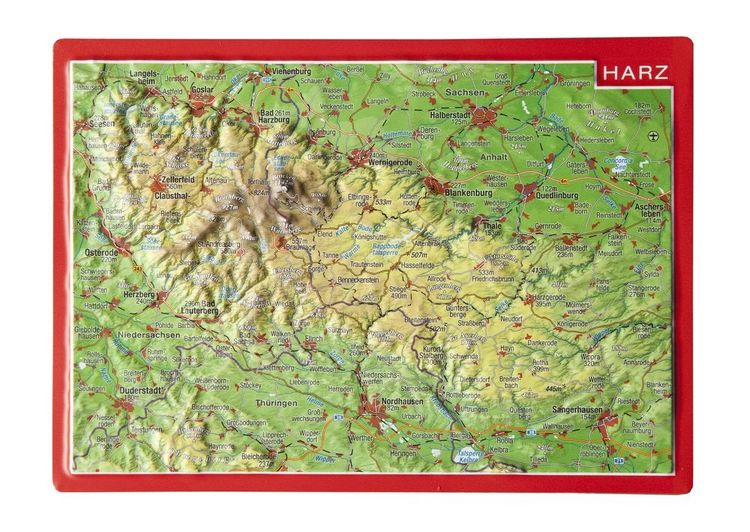 Produktbild: Reliefpostkarte Harz