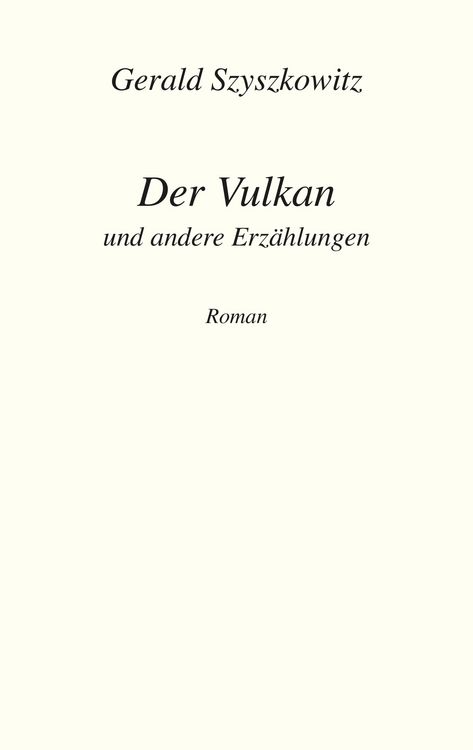 Produktbild: Der Vulkan und andere Erz&auml;hlungen