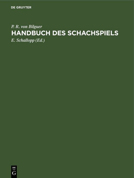 Produktbild: Handbuch des Schachspiels