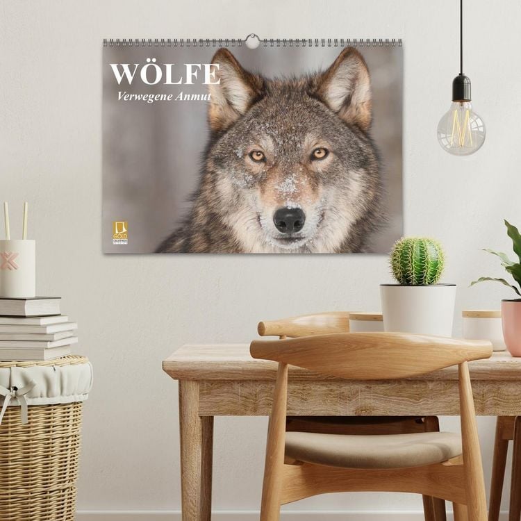 Produktbild: W&ouml;lfe. Verwegene Anmut (Wandkalender 2026 DIN A3 quer), CALVENDO Monatskalender