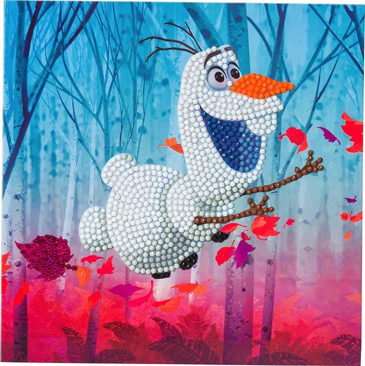 Produktbild: Craft Buddy CCK-DNY801 - Crystal Art, Floating Olaf, 18x18cm, Multi