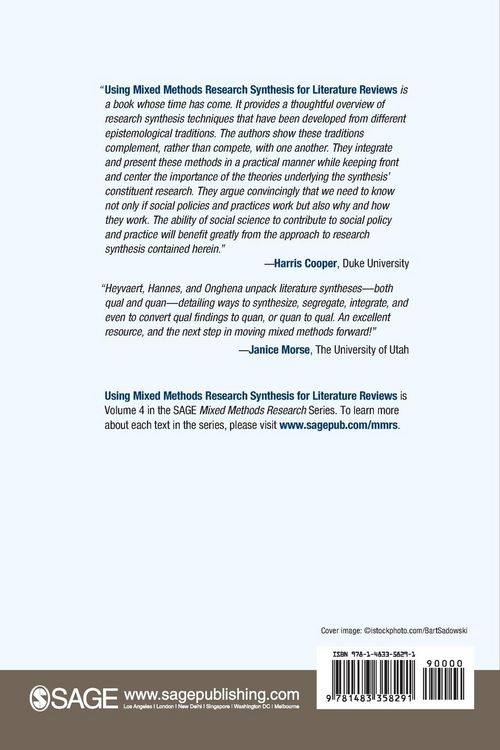 Produktbild: Using Mixed Methods Research Synthesis for Literature Reviews