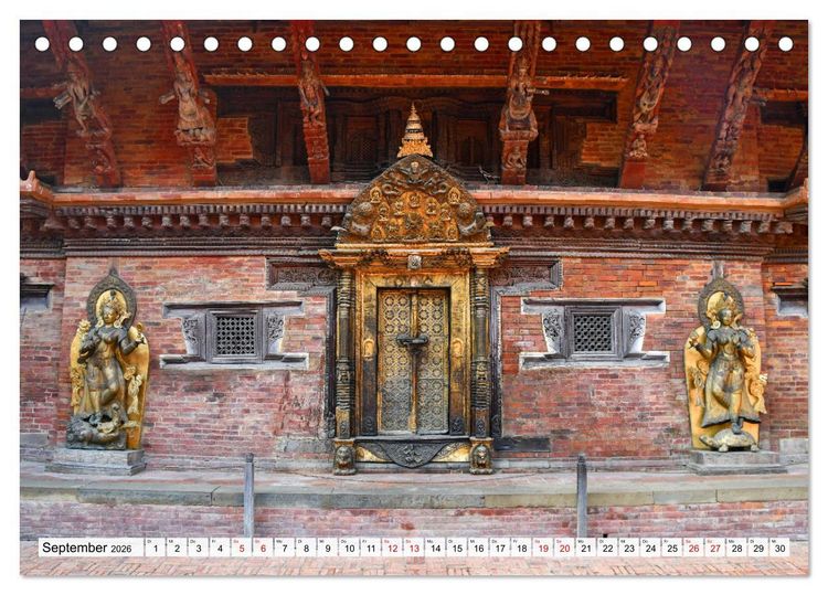 Produktbild: LALITPUR, die alte K&ouml;nigsstadt (Tischkalender 2026 DIN A5 quer), CALVENDO Monatskalender