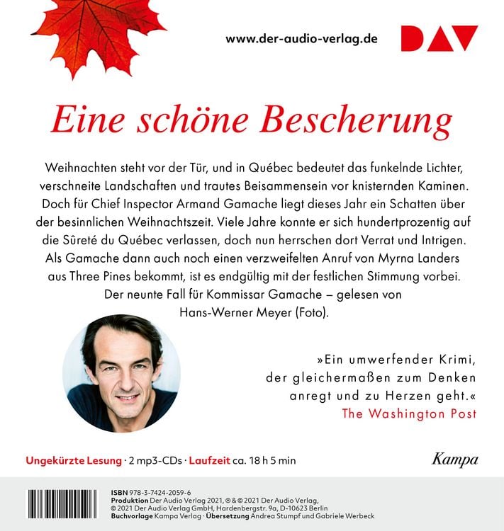 Produktbild: Der vermisste Weihnachtsgast. Der neunte Fall f&uuml;r Gamache