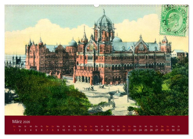 Produktbild: Altes Indien um 1900 (hochwertiger Premium Wandkalender 2026 DIN A2 quer), Kunstdruck in Hochglanz