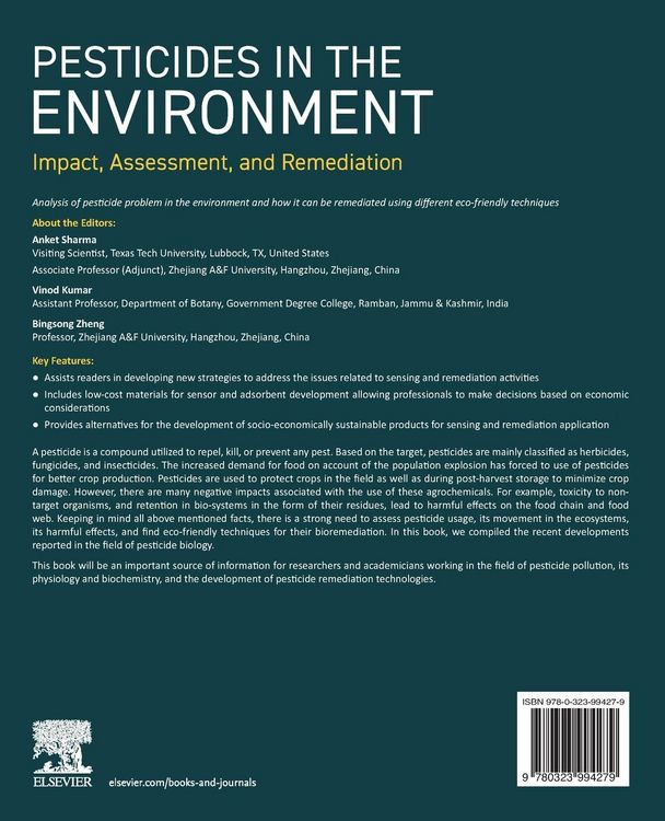 Produktbild: PESTICIDES IN THE ENVIRONMENT Impact, Assessment, and Remediation