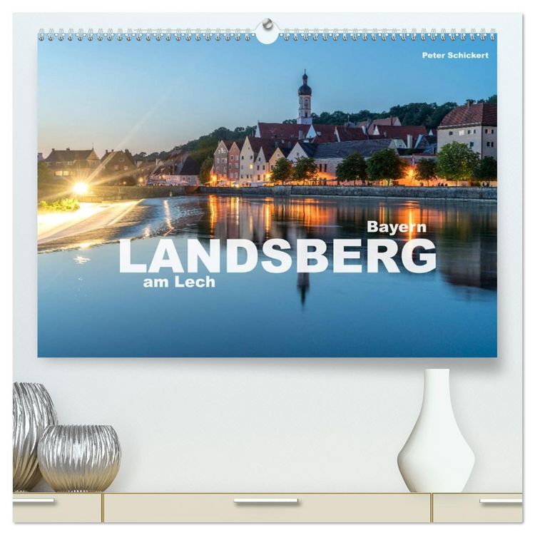 Produktbild: Landsberg am Lech (hochwertiger Premium Wandkalender 2026 DIN A2 quer), Kunstdruck in Hochglanz