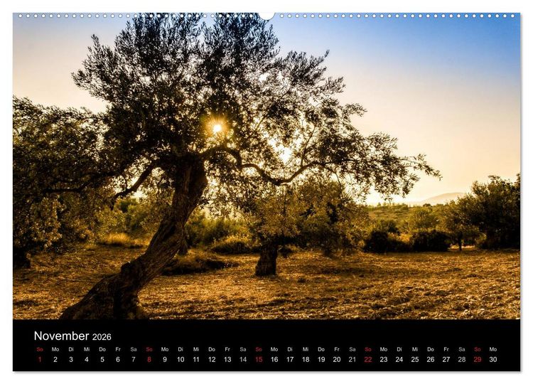 Produktbild: Peloponnes - Einladung zum Chillen (Wandkalender 2026 DIN A2 quer), CALVENDO Monatskalender