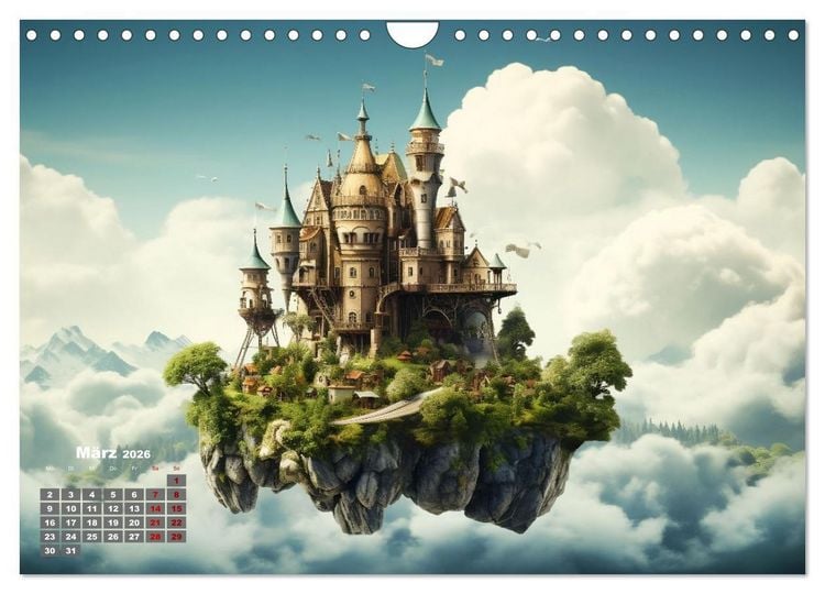 Produktbild: Fantastische Inselwelten (Wandkalender 2026 DIN A4 quer), CALVENDO Monatskalender