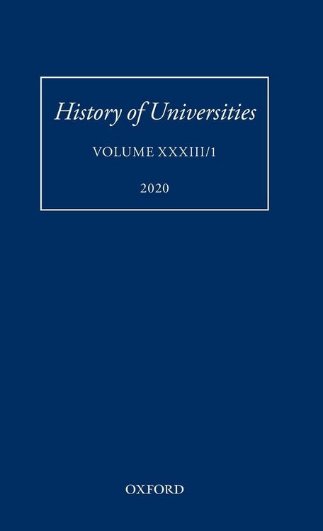 Produktbild: History of Universities XXXIII/1