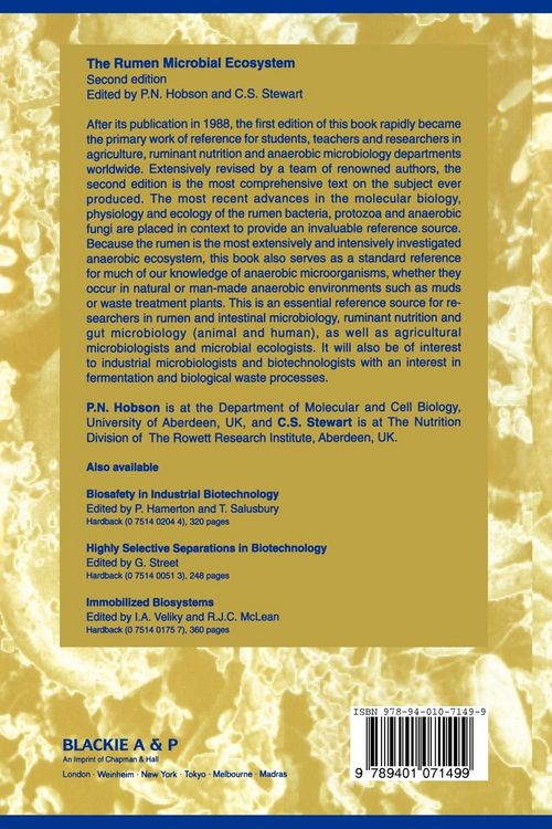 Produktbild: The Rumen Microbial Ecosystem