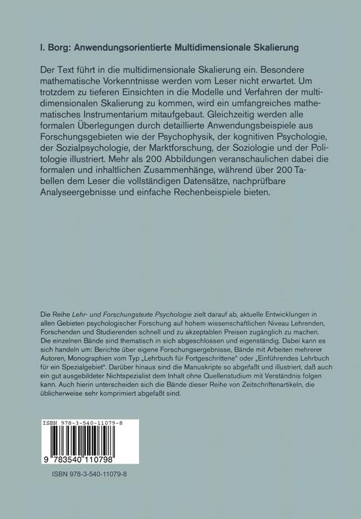 Produktbild: Anwendungsorientierte Multidimensionale Skalierung