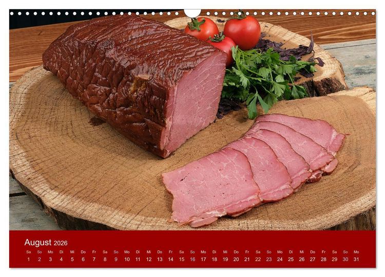 Produktbild: Schinken und Wurst (Wandkalender 2026 DIN A3 quer), CALVENDO Monatskalender