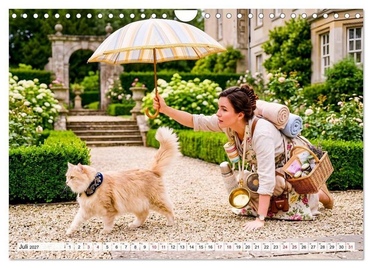 Produktbild: Alles f&uuml;r die Katze - Herrschaft Deluxe mit Charme und Wellness (Wandkalender 2027 DIN A4 quer), CALVENDO Monatskalender