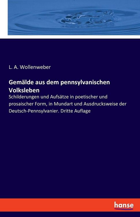 Produktbild: Gem&auml;lde aus dem pennsylvanischen Volksleben