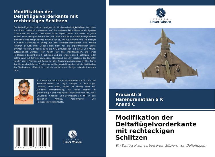 Produktbild: Modifikation der Deltafl&uuml;gelvorderkante mit rechteckigen Schlitzen