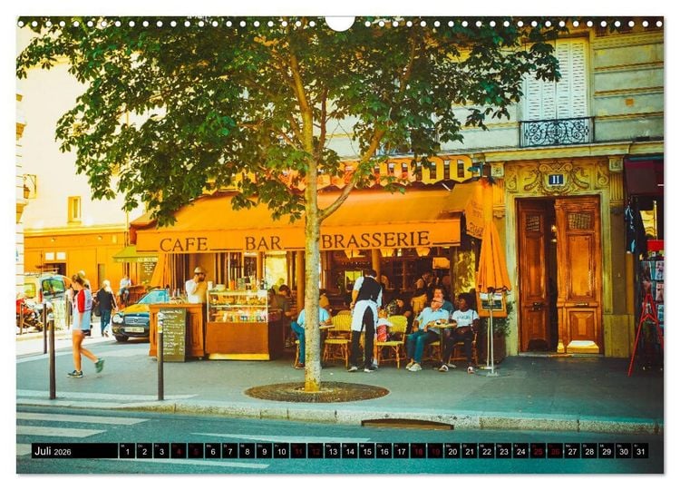 Produktbild: Paris Bistros (Wandkalender 2026 DIN A3 quer), CALVENDO Monatskalender