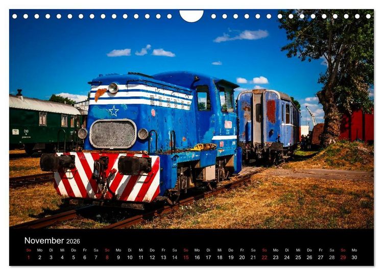 Produktbild: Lokomotiven 2026 (Wandkalender 2026 DIN A4 quer), CALVENDO Monatskalender