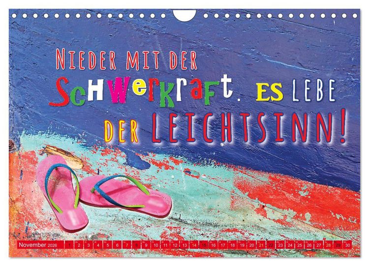 Produktbild: Die Pflicht ruft! Sag ihr, ich ruf zur&uuml;ck. (Wandkalender 2026 DIN A4 quer), CALVENDO Monatskalender