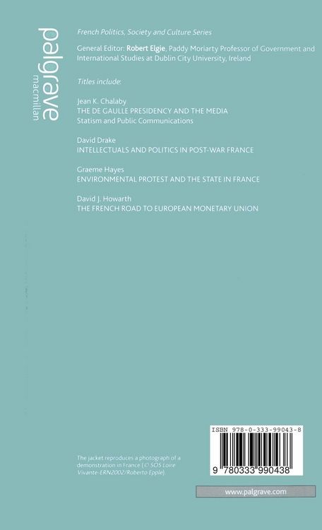 Produktbild: Environmental Protest and the State in France