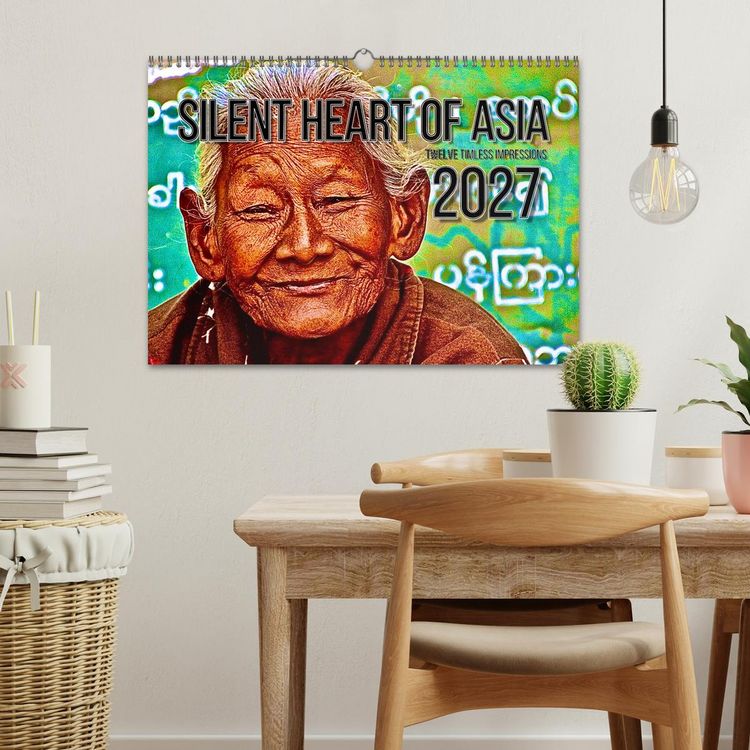 Produktbild: Silent Heart of Asia (Wall Calendar 2027 DIN A3 landscape), CALVENDO 12 Month Wall Calendar