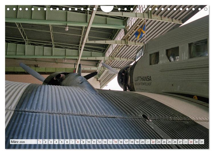 Produktbild: Junkers Ju-52 Rundflug &uuml;ber Berlin (Wandkalender 2026 DIN A4 quer), CALVENDO Monatskalender