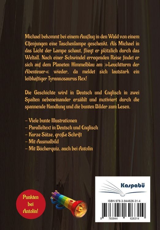 Produktbild: Leuchtturm der Abenteuer The Magical Dinosaur Hunt - Zweisprachiges Kinderbuch in Deutsch Englisch