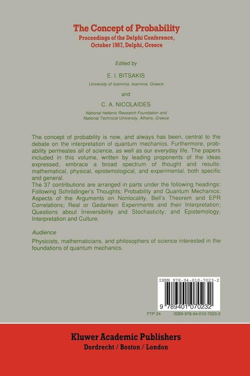 Produktbild: The Concept of Probability