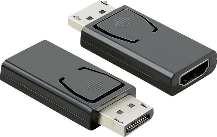 Produktbild: Value 12.99.3158 DisplayPort / HDMI Adapter [1x DisplayPort Stecker - 1x HDMI-Buchse] Schwarz