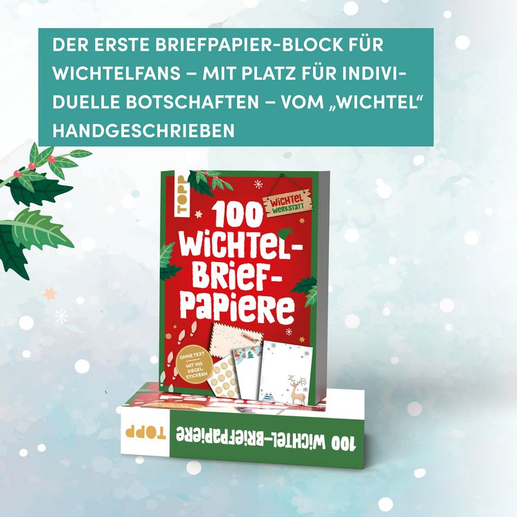 Produktbild: 100 Wichtelbriefpapiere