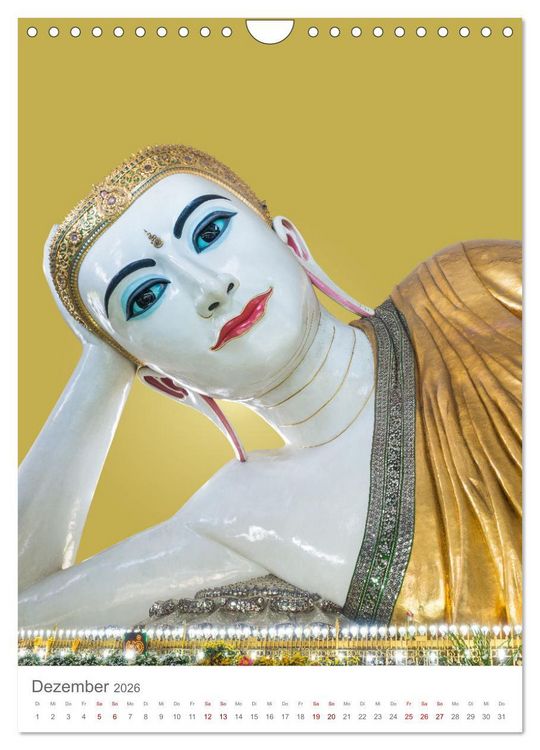 Produktbild: Buddha tr&auml;gt Gold (Wandkalender 2026 DIN A4 hoch), CALVENDO Monatskalender