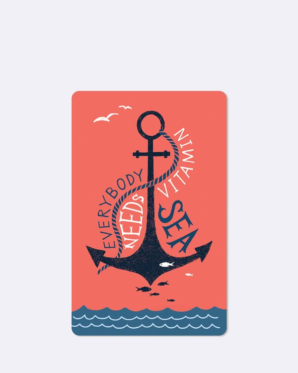 Produktbild: Lunacard Postkarte *Everybody needs vitamin sea