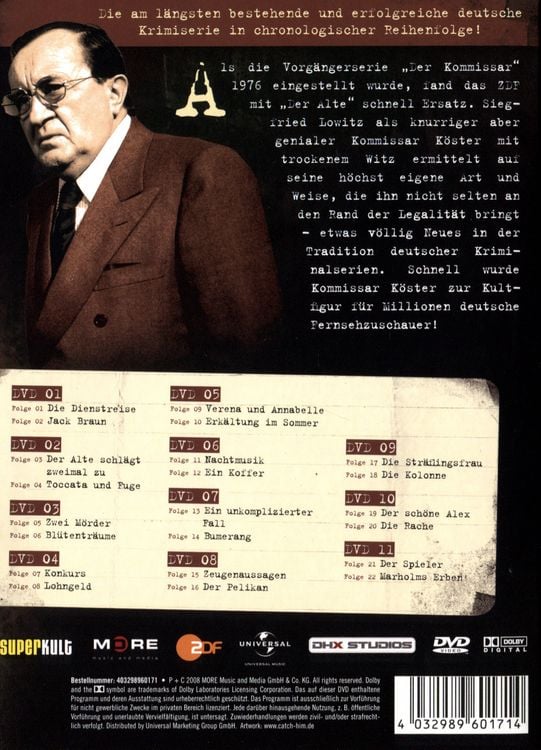 Produktbild: Der Alte - Collector's Box Vol. 1/Folge 01-22 [11 DVDs]