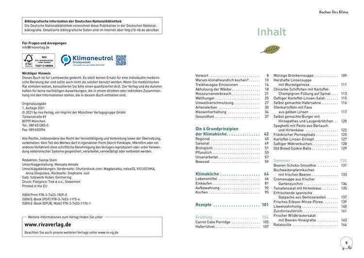 Produktbild: Kochen f&uuml;rs Klima