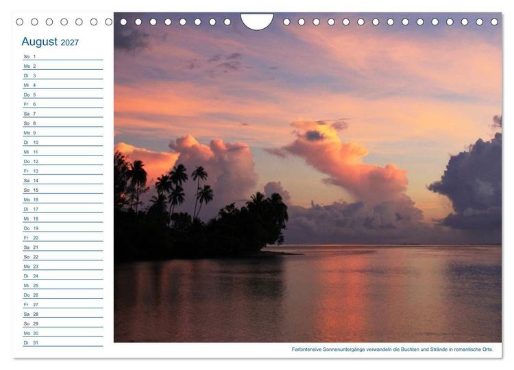 Produktbild: S&uuml;dsee-Insel Mo'orea (Wandkalender 2027 DIN A4 quer), CALVENDO Monatskalender