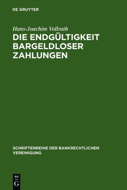 Produktbild: Die Endg&uuml;ltigkeit bargeldloser Zahlungen
