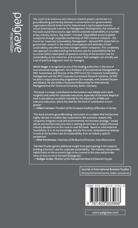 Produktbild: The Business of Sustainability