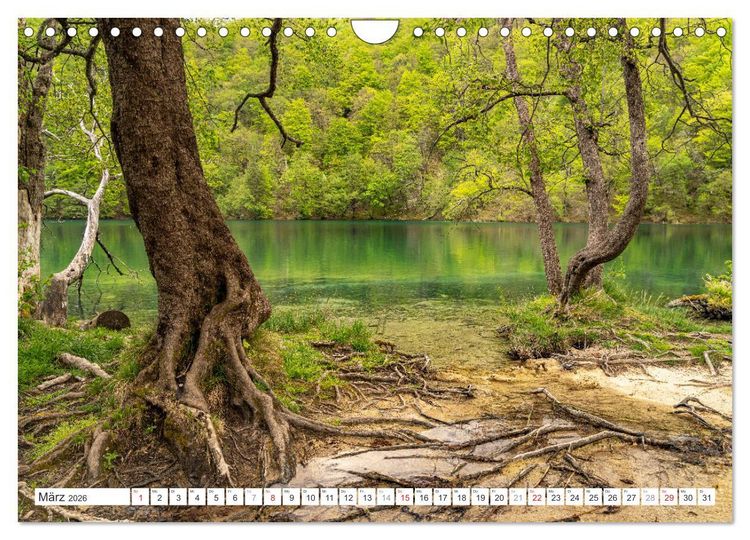 Produktbild: Welterbe in Kroatien - Plitvicer Seen (Wandkalender 2026 DIN A4 quer), CALVENDO Monatskalender