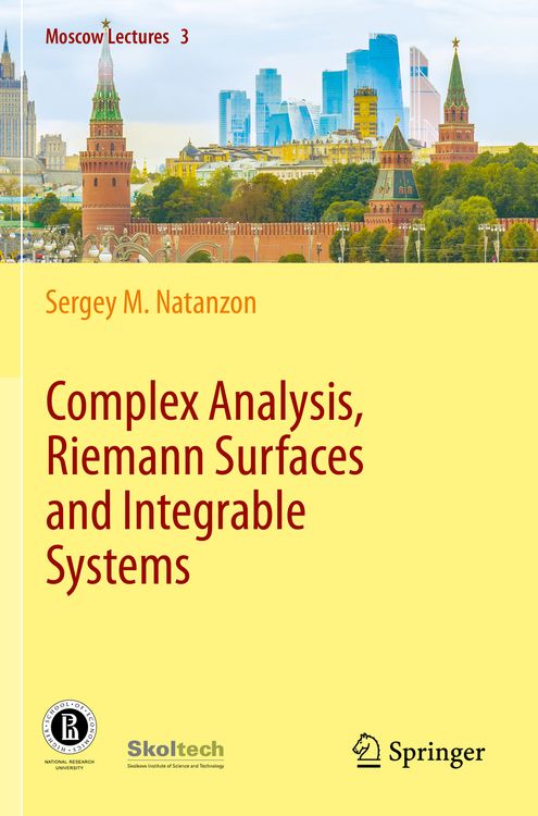 Produktbild: Complex Analysis, Riemann Surfaces and Integrable Systems