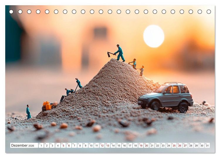 Produktbild: Miniatur-Universum: Ein Jahr in kleinen Welten (Tischkalender 2026 DIN A5 quer), CALVENDO Monatskalender