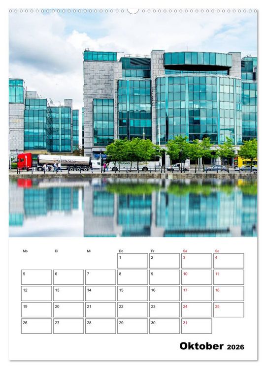 Produktbild: Dublin - faszinierende irische Hauptstadt (Wandkalender 2026 DIN A2 hoch), CALVENDO Monatskalender