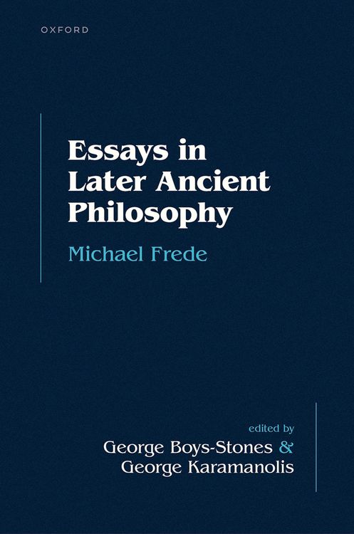 Produktbild: Essays in Later Ancient Philosophy