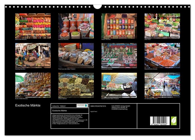 Produktbild: Exotische M&auml;rkte (Wandkalender 2026 DIN A3 quer), CALVENDO Monatskalender