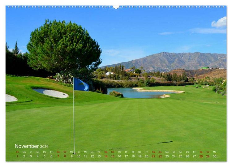Produktbild: Passion Golf (Wandkalender 2026 DIN A2 quer), CALVENDO Monatskalender