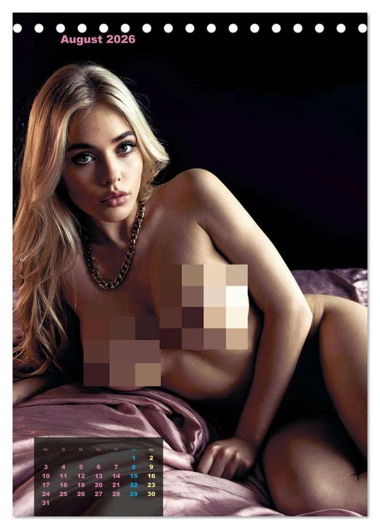Produktbild: Blonde Girls typisch pink (Tischkalender 2026 DIN A5 hoch), CALVENDO Monatskalender