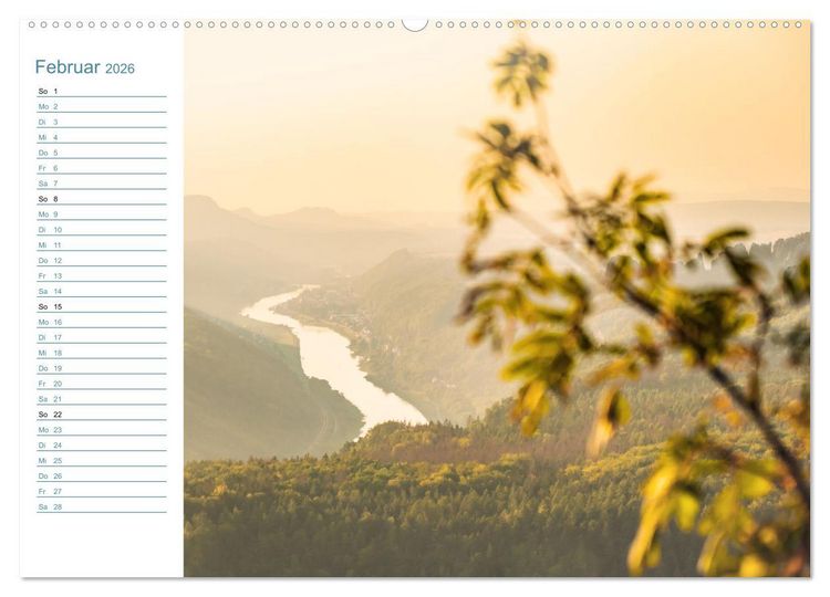 Produktbild: Lebensadern - Elbsandstein (Wandkalender 2026 DIN A2 quer), CALVENDO Monatskalender